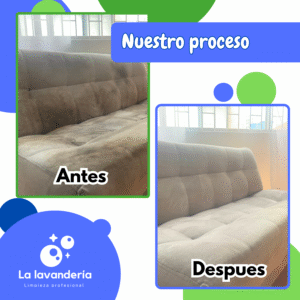 Antes y despues sofa